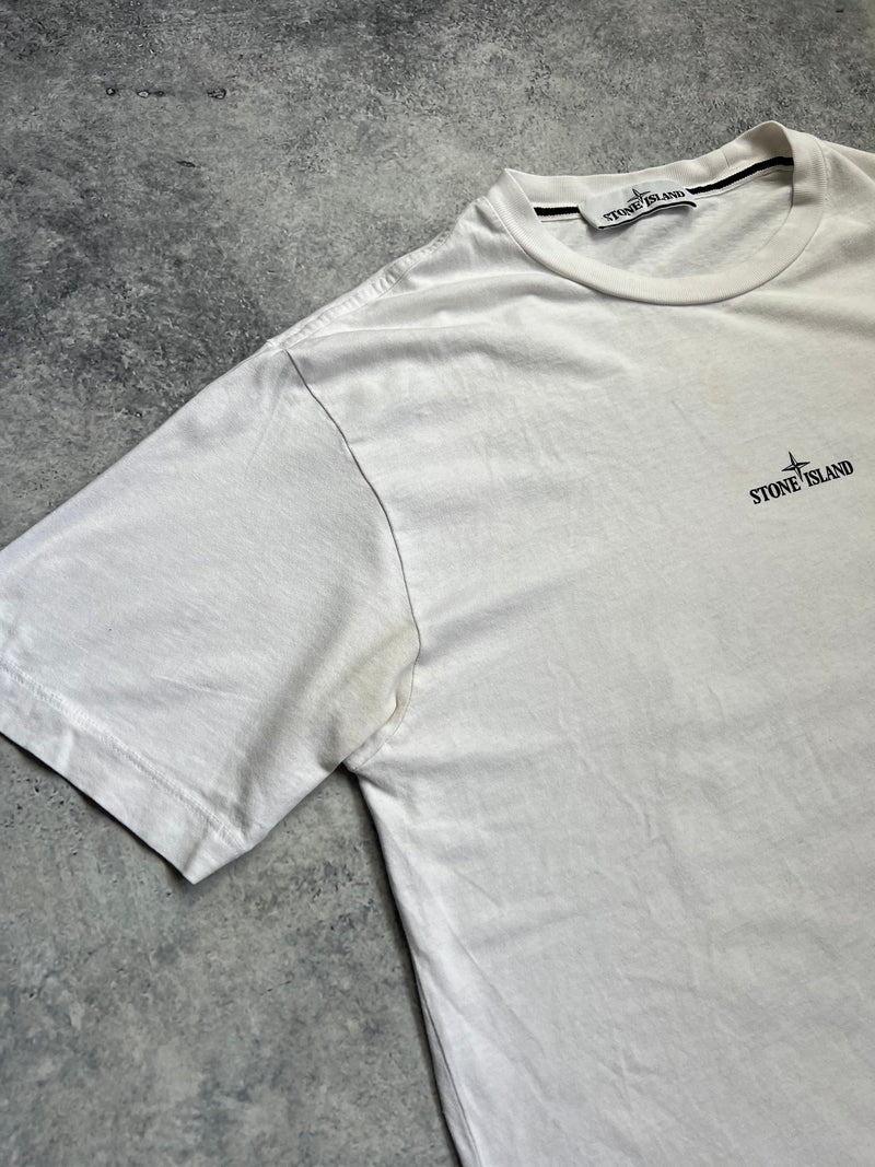 Stone island black & white graphic tee