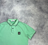 Stone island 2015 light green polo shirt