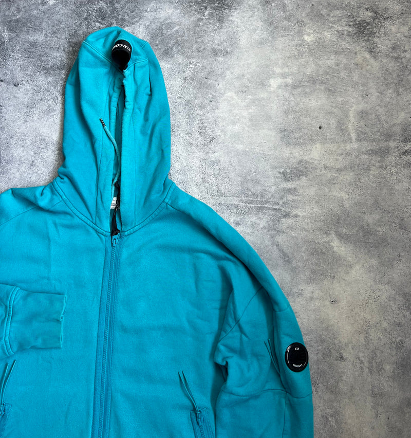 CP company blue full zip hoodie