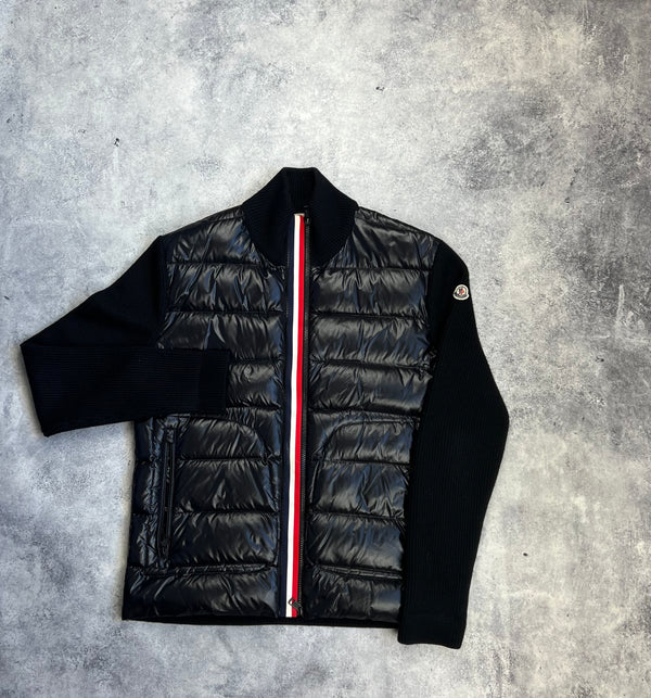Moncler black Hybrid tricot cardigan
