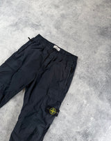 Stone island navy blue tela cargo trousers