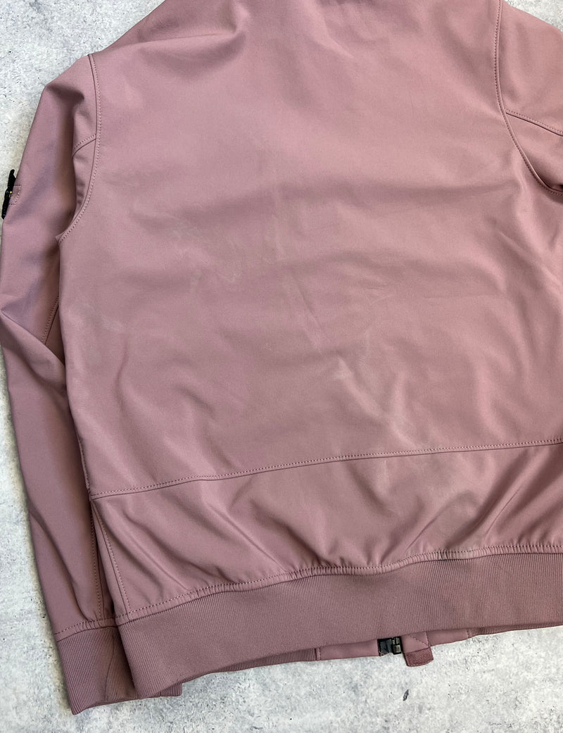 Stone island 2018 dusty rose soft shell-r jacket