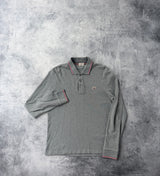 Moncler grey L/S polo shirt