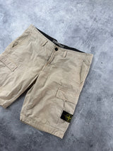 Stone island beige cargo shorts