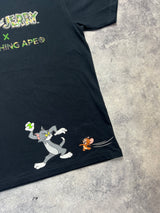 Bape x Tom & Jerry black graphic tee