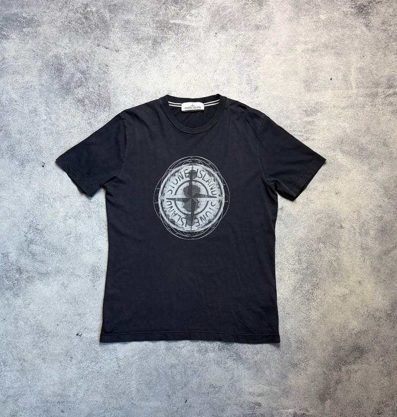 Stone island navy graphic tee