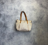 Louis Vuitton vintage white Damier azure totally PM