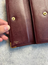Cartier vintage wine red wallet