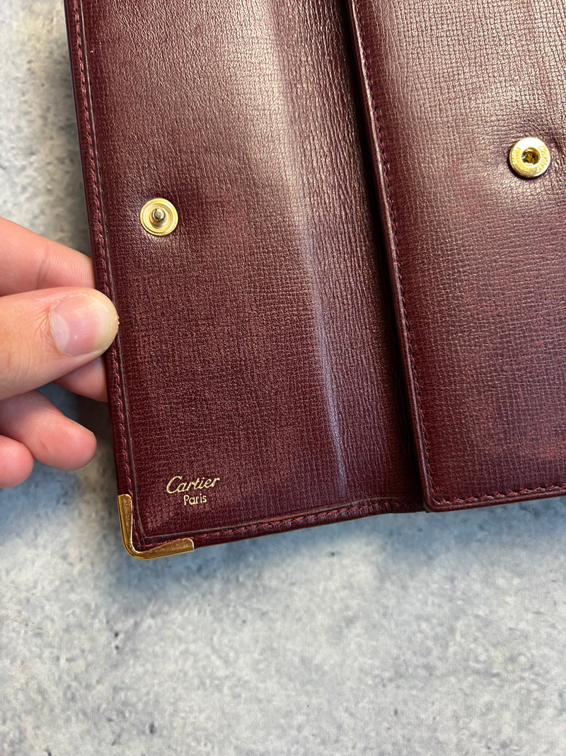 Cartier vintage wine red wallet