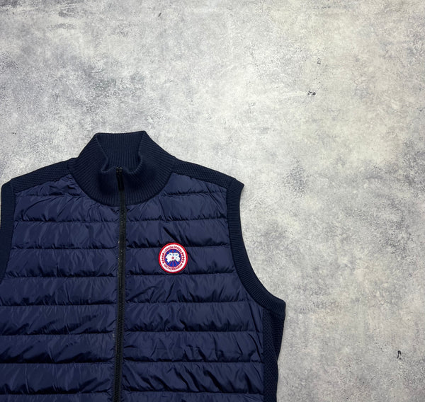 Canada goose navy Hybridge knit gilet