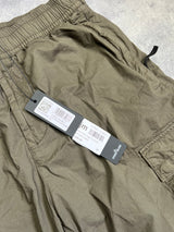 Stone island military green cuffed cargo trousers