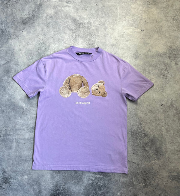 Palm angels lilac bear tee