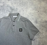 Stone island 2023 grey polo shirt
