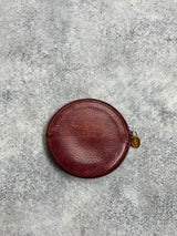 Cartier vintage must de Cartier burgundy round coin purse