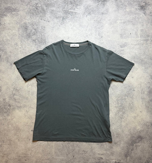 Stone island grey graphic tee