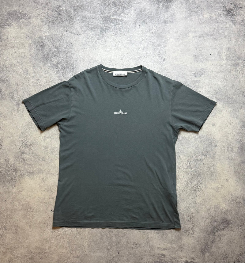Stone island grey graphic tee