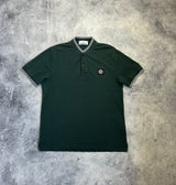 Stone island 2018 dark green polo shirt