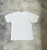 Bape white college logo graphic tee