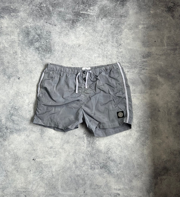 Stone island 2019 silver swim shorts