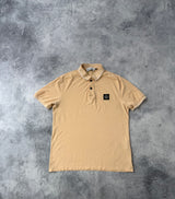 Stone island peach polo shirt