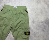 Stone island sage green cuffed cargo trousers