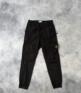 Stone island black cargo trousers