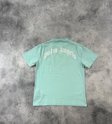 Palm angels turquoise shark tee