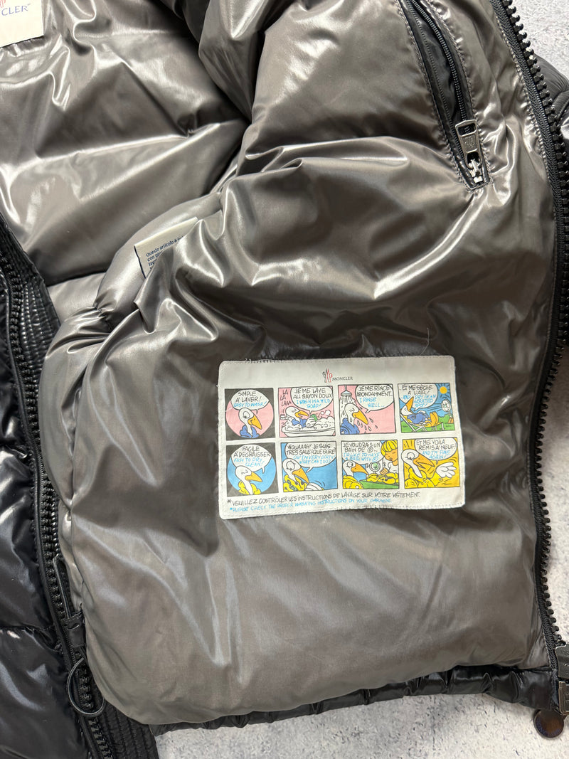 Moncler black maya giubbotto jacket