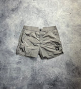 Stone island silver nylon metal swim shorts