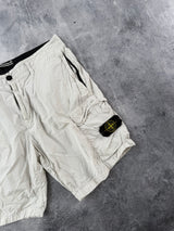 Stone island sky blue tela cargo shorts