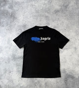 Palm angels black New York spray tee