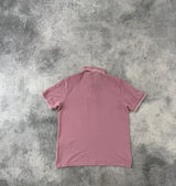 Stone island rose pink polo shirt