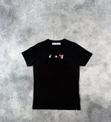 Off-white acrylic arrow black tee