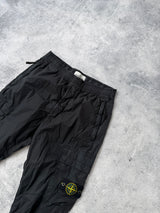 Stone island black cargo trousers