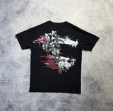 Stone island black paint stroke tee