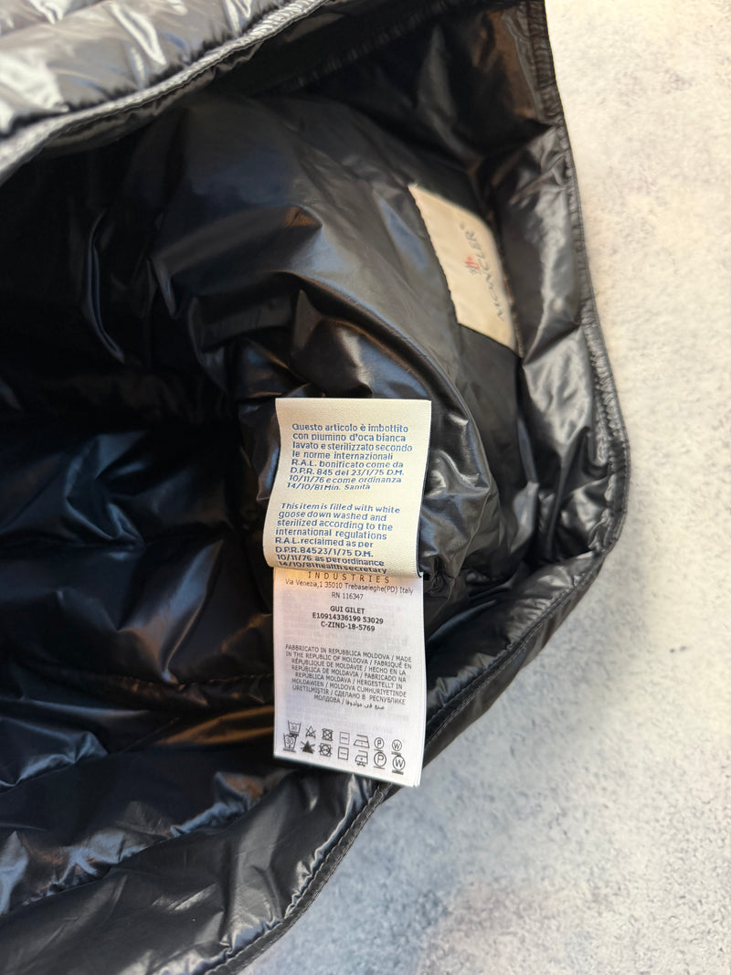 Moncler black GUI gilet