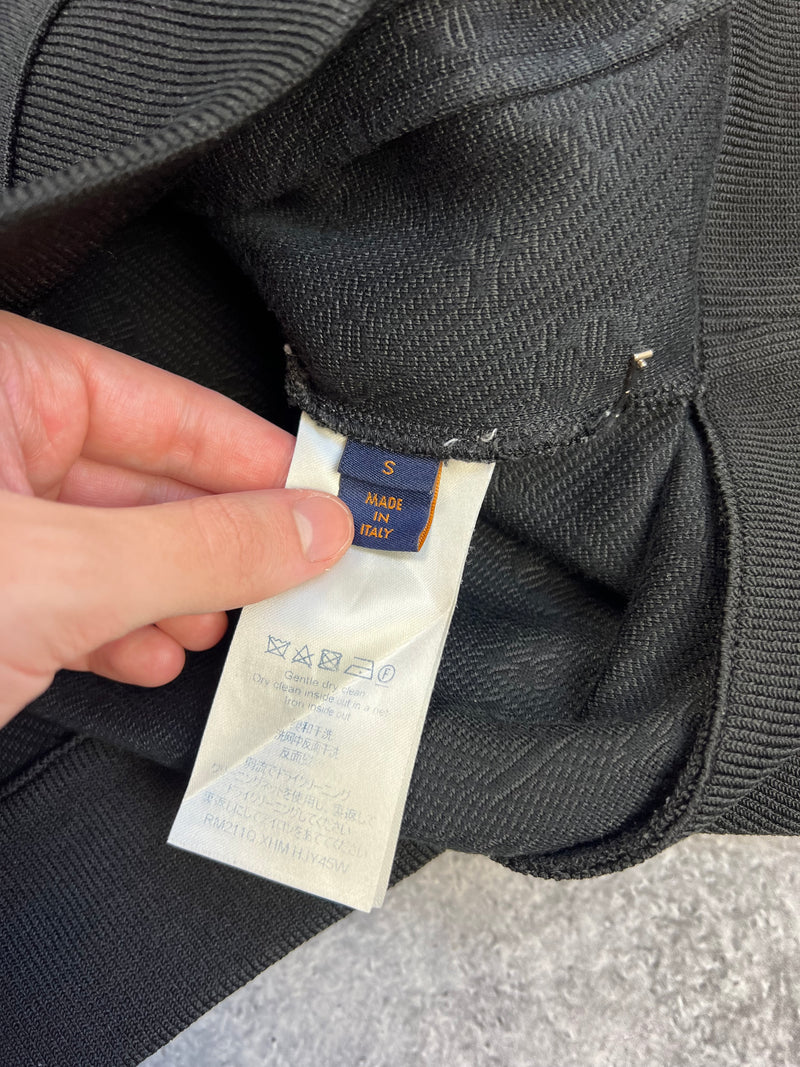 Louis Vuitton black LVSE monogram fleece track jacket