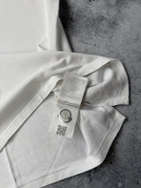 Moncler white polo shirt
