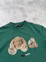Palm angels dark green kill the bear star eyes tee