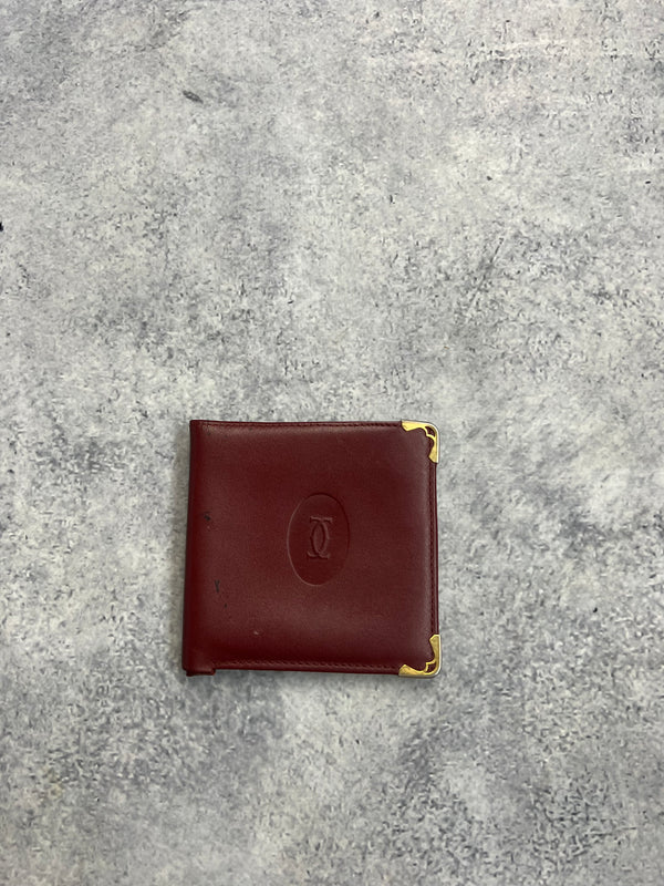Cartier vintage must de Cartier burgundy wallet