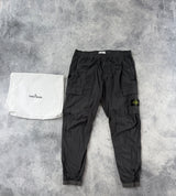 Stone island charcoal grey cargo trousers