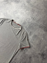 Moncler grey arm logo tee