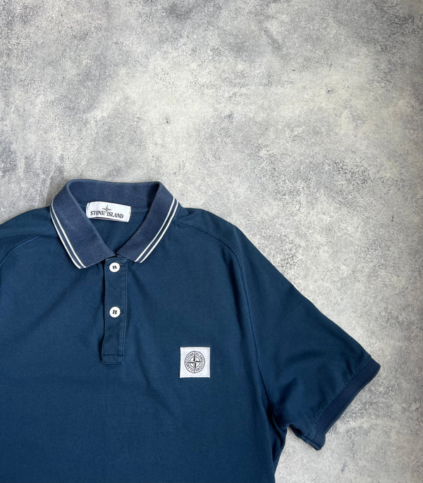 Stone island 2019 navy blue polo shirt