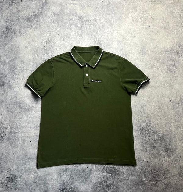 Prada khaki polo shirt