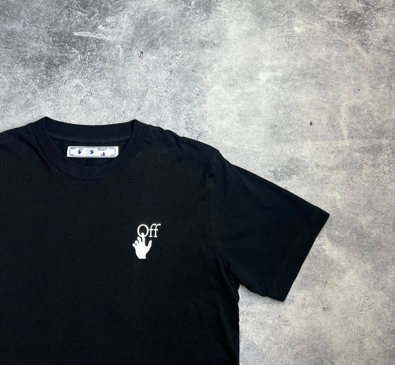 Off-white agreement black graphic tee