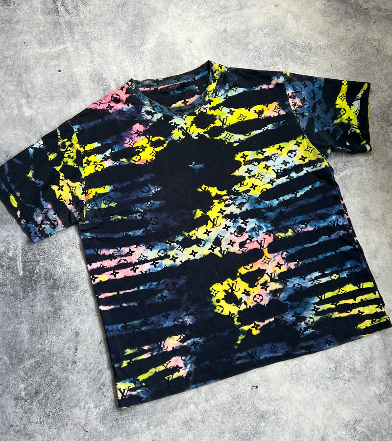 Louis Vuitton monogram tie & dye printed tee
