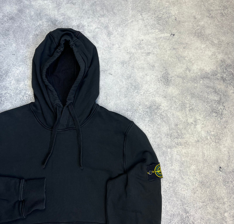 Stone island 2021 black pullover hoodie