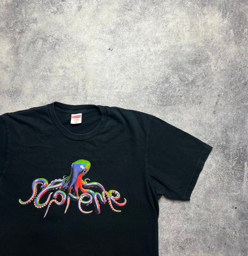Supreme black tentacles graphic tee