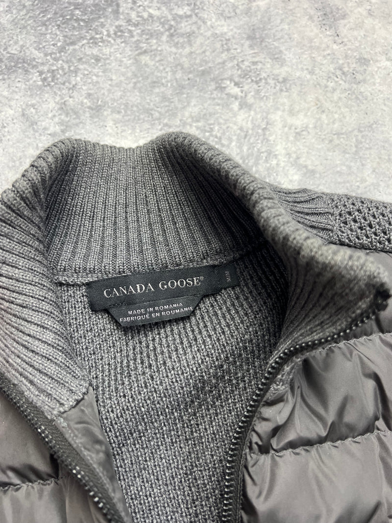 Canada goose grey black label hybridge knit