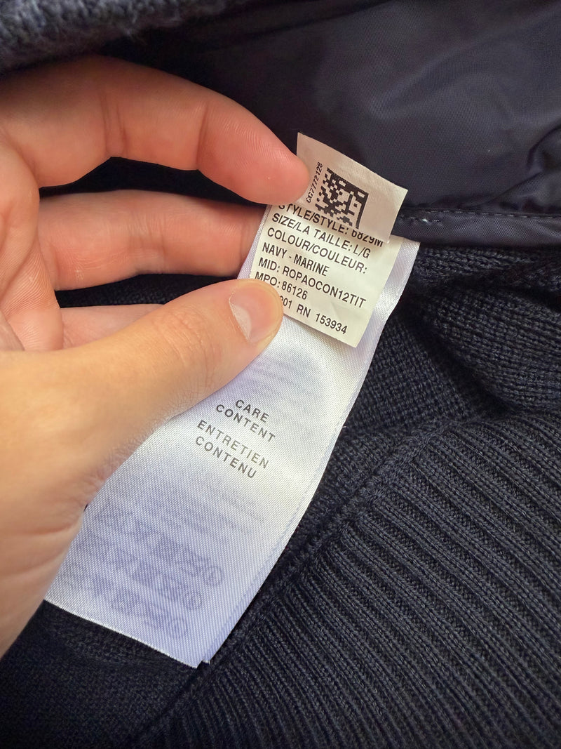 Canada goose navy hybridge knit gilet